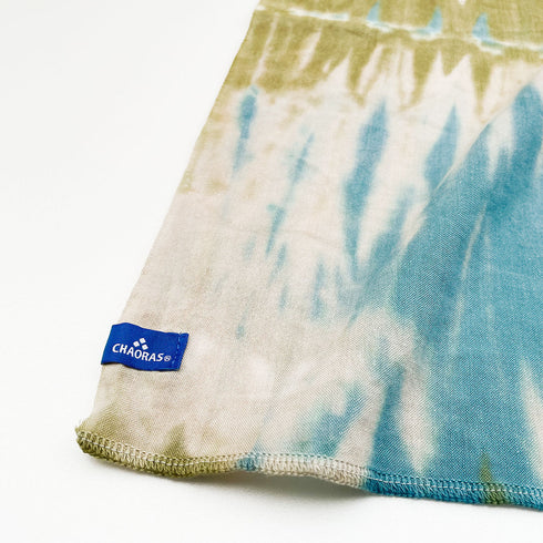 CHAORAS Sports Tenugui / Khaki & Light blue